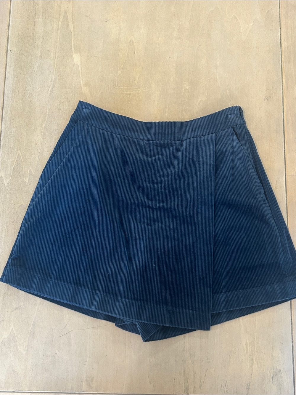 Uniqlo Navy Corduroy Skort
